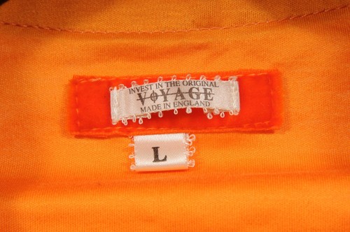 Cárdigan corto Voyage Invest In The Original talla grande naranja chaqueta de algodón - Imagen 9 de 16