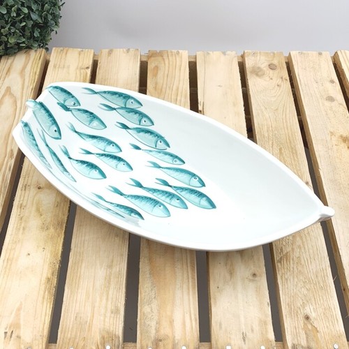 Bassano Céramique Bol Plat à Servir Bateau 32 CM Capri 3D Motif D'Italie Neuf - Afbeelding 3 van 6