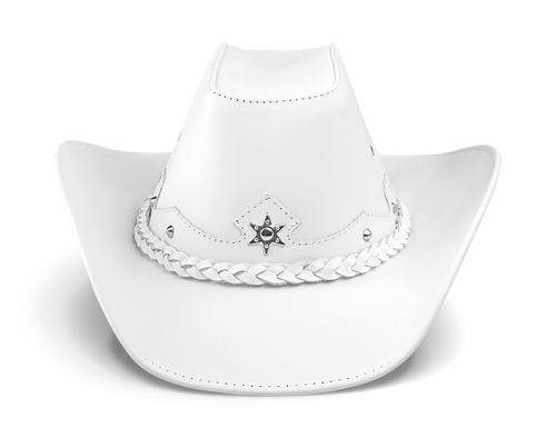 Western Hat Handcrafted in Genuine Leather Cowboy Rancher Unique Style - Bild 31 von 64