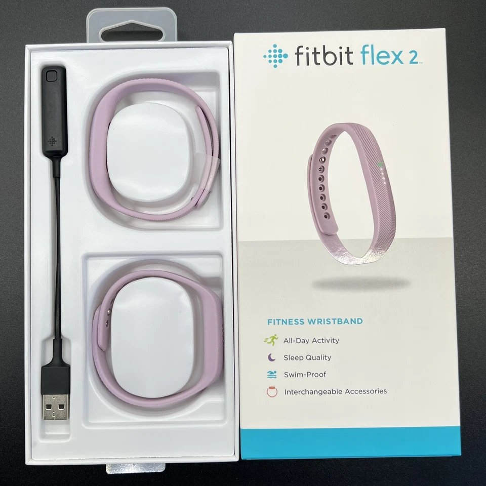 Fitbit Flex 2 Bluetooth Health Activity Sleep Tracker Sports S&L Band US NEW - Image 4 of 4