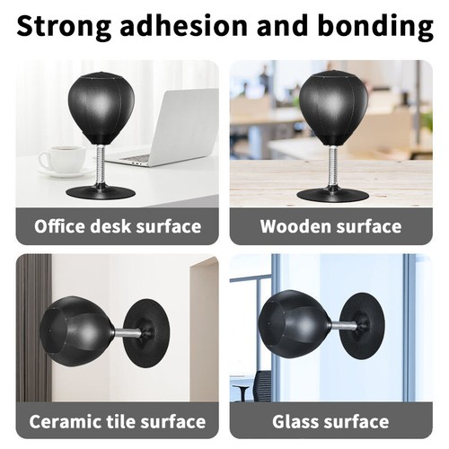 Desk Punching Bag Desktop Toys With Strong Suction Cup Stress Relief Ball Boxing - Imagen 5 de 21
