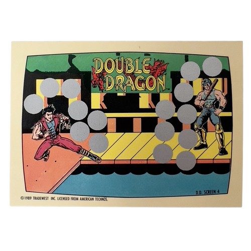 Double Dragon Scratch-Off Tip Cards Videogioco Nintendo Topps Set Completo 1-10 1989 - Foto 10 di 14