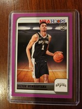 Victor Wembanyama 2023 Panini Hoops Rookie Purple RC 