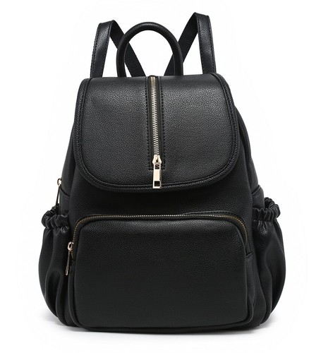 Borsa zaino donna ragazza boutique patta cover cerniera deco S-Medium ecopelle - Foto 12 di 23