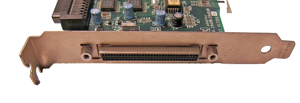 Genuine Adaptec AHA-2940W / 2940UW PCI SCSI Adapter Dell P/N: 00086619 w/ Cable - Image 3 of 4