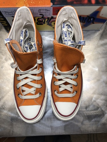 2022 Converse x Come Tees Size M5/W7 Chuck 70 High Star Light Path Sun Orange - Picture 13 of 17