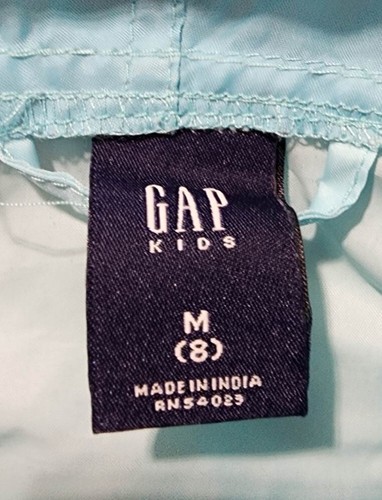 Gap Kids Size 8 Light Blue Wind Breaker, Rain Coat, Poncho - Picture 2 of 4