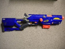 NERF N-Strike CS-6 Longstrike Dart Blaster with attached pull bolt handle & clip