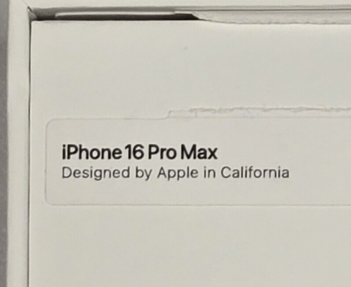 Leere Retail Box Apple A3084 iPhone 16 Pro Max Desert Titanium 256GB Demo EUC - Bild 4 von 7