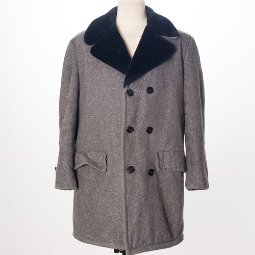 GORDON & FERGUSON Coat Gray Vintage Wool US Made Size 40 Classic Menswear - Picture 1 of 8