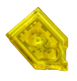 LEGO NEXO Knights Power Shield 22385PB089 Trans Yellow Raging Rally 2x3 Pentagon