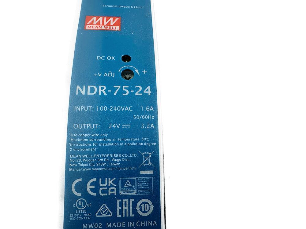 Mean Well NDR-75-24 NDR Switch Mode DIN Rail Power Supply NEW FREE FAST ...