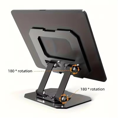360d Metal Portable Laptop Tablet Stand Riser Bracket Adjustable Holder For Desk - Picture 3 of 14