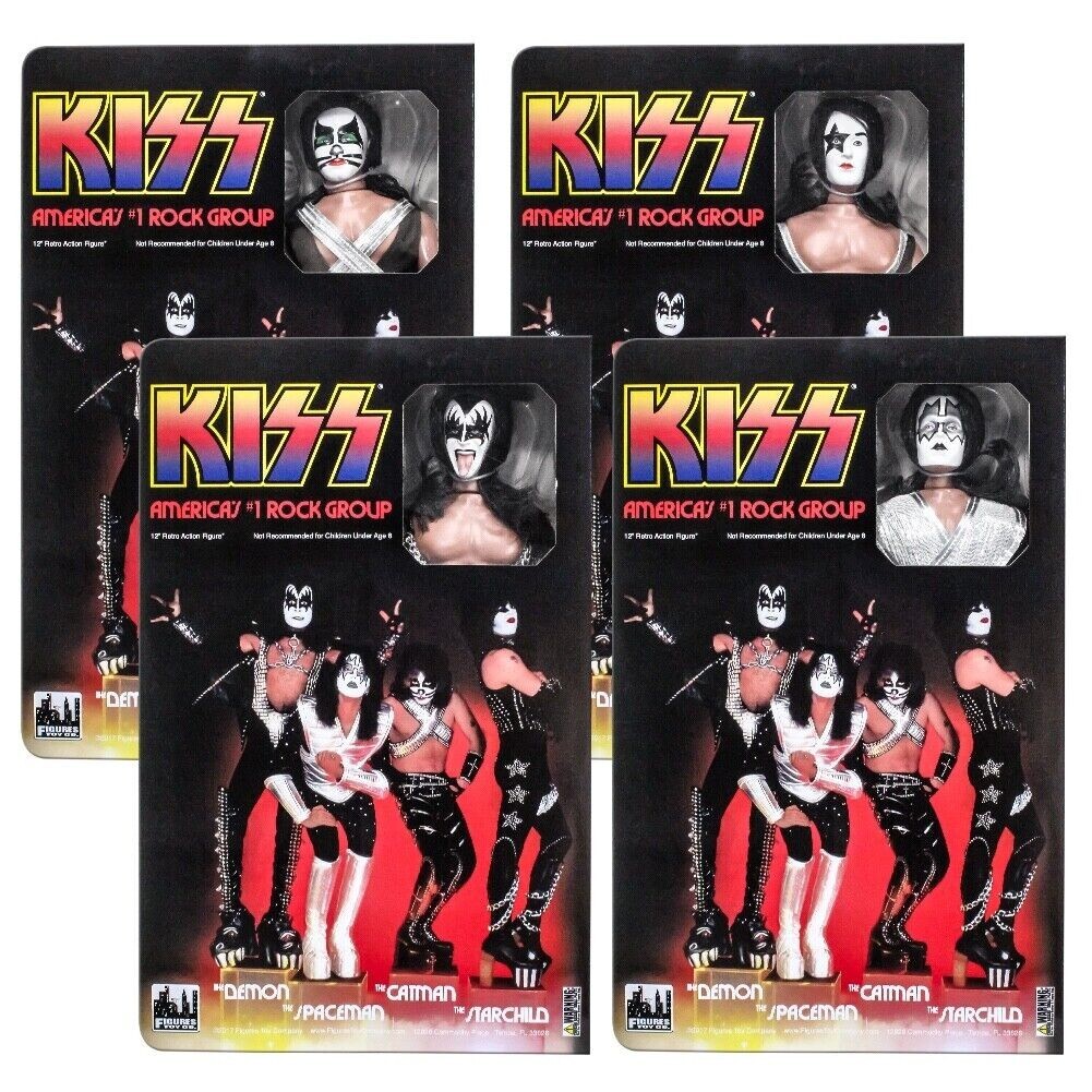 KISS 12 Inch Action Figures Series 9 Love Gun: Set of all 4 KISS 12 Inch Action Figures Series 9 Love Gun: Set of all 4