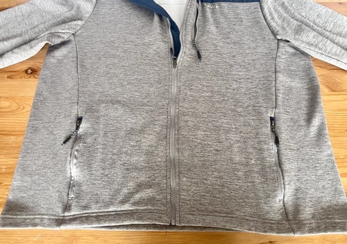 ORVIS Jacket Men's XXL 2XL Gray Blue Bonded Mesh Full Zip Midweight Pockets - Picture 11 of 24