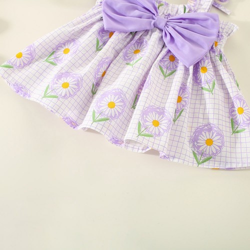 Summer Toddler Girls Sleeveless Bowknot Tops+Soild Color Shorts 2Pcs Outfits Set - Picture 50 of 69
