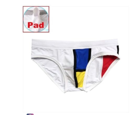 Costume da Bagno uomo Pad Push up sexy Up Mare Piscina Multicolor - Foto 11 di 12