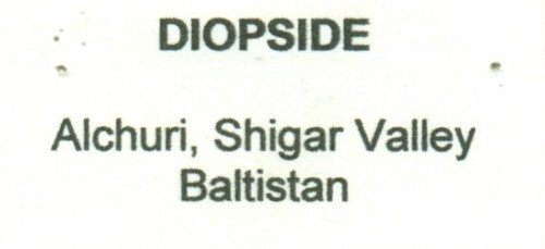 Diopside Alchuri, Shigar Valley, Skardu, Gilgit-Baltistán, Pakistán 1301-BS2415 - Imagen 10 de 11