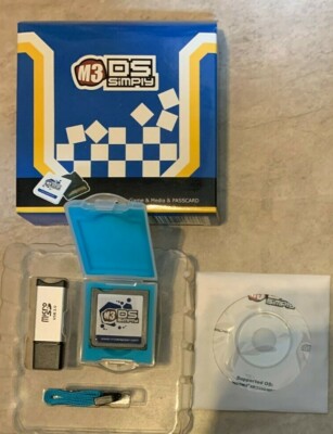 M3 DS Simply 3 in 1 DS Cartridge + USB Adapter & Disc NEW in box USA SELLER 
