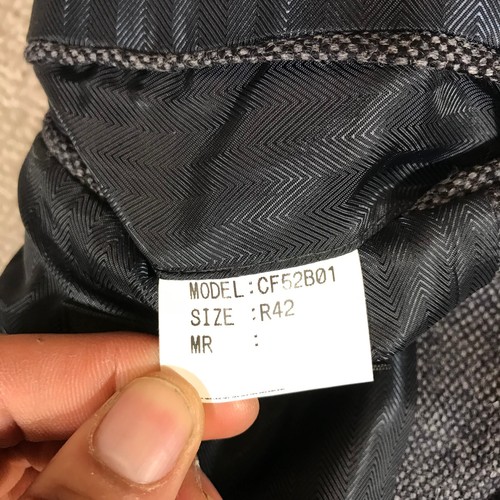 Club Room Jacket Mens 42 Sports Jacket  Twon Button Blazer Blue Wool Casual - Picture 10 of 12