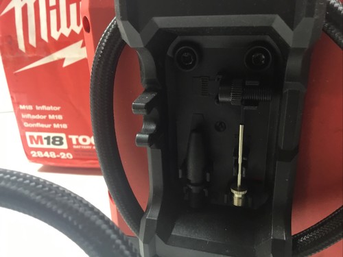 OEM Milwaukee 2848 20 Cordless Tire Pump Inflator 18V M18 Portable Shop Tool !! - Picture 3 of 14