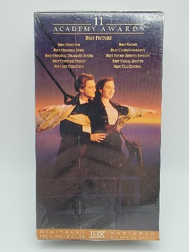 SEALED Titanic VHS 1998 - Paramount 2 Tape Set w/ Sprint Sticker . - Picture 2 of 8