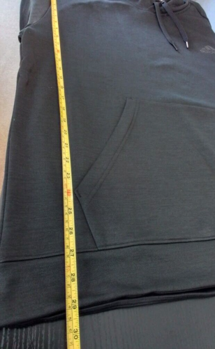 Big & Tall Men's Hoodie Long Sleeve Pullover / Sweatshirt Adidas Black Size XLT - Picture 7 of 17