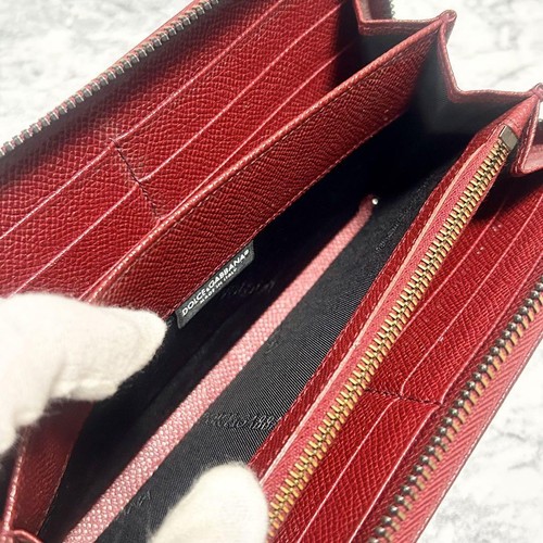 Dolce&Gabbana Women Long Wallet Round Zipper Leather Luxury Elegant Italy LTD - Picture 12 of 15