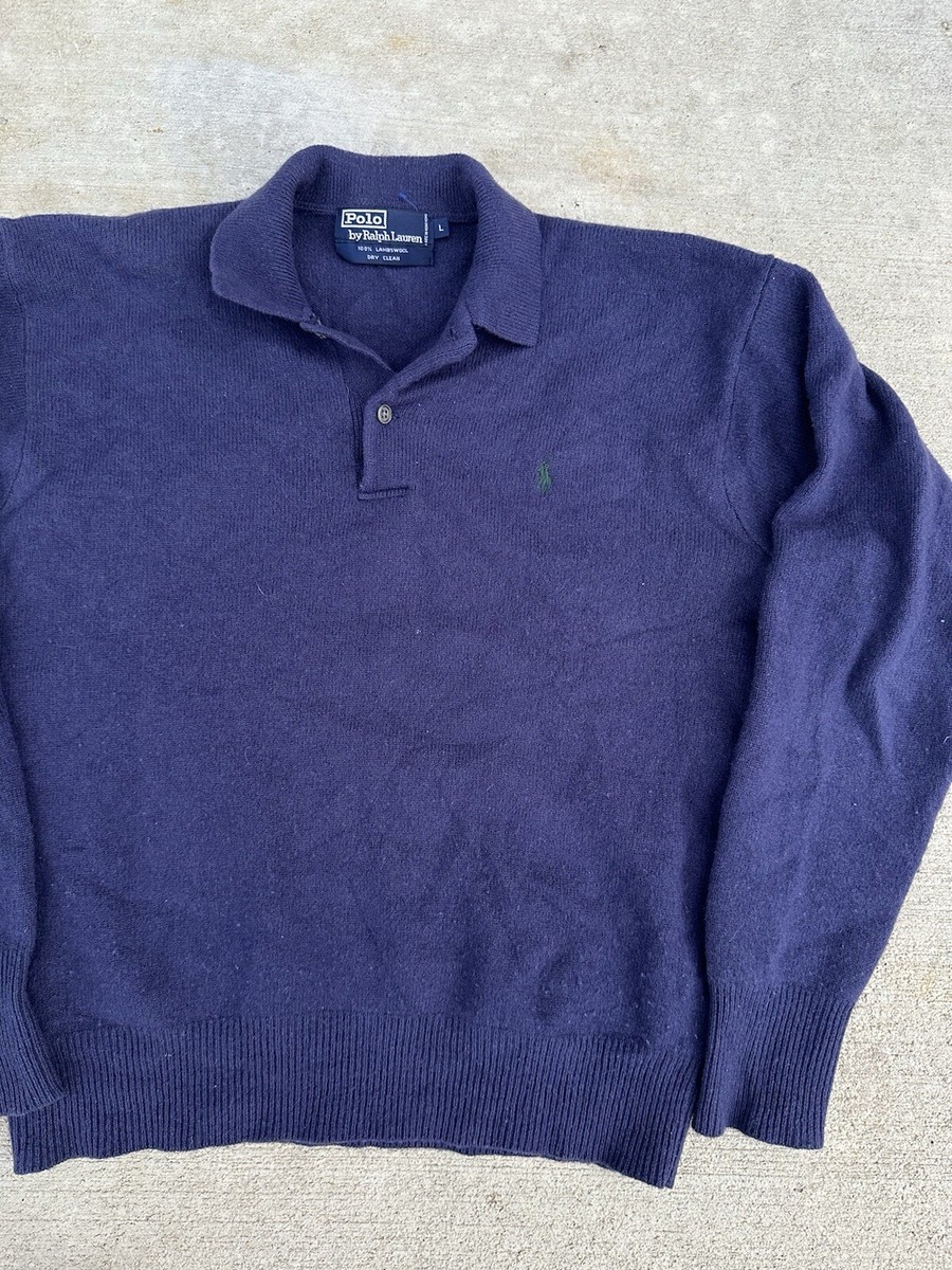 トップス 90s POLO by Ralph Lauren lambswool knit NWT Vtg 90s Polo Ralph Lauren Sweater Hand Knit 100% Lambs Wool