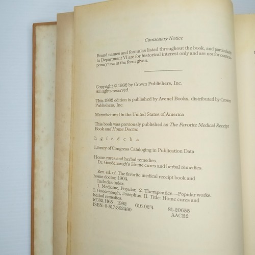 DR GOODENOUGHS Home Cures And Herbal Remedies book - Bild 11 von 14