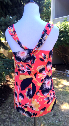 Top camicia J.Crew twist-back seta ibisco floreale $88 taglia 00 - Foto 3 di 5