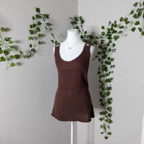 brown 2000's boho fairy grunge o-ring shoulder straps - vintage requirements