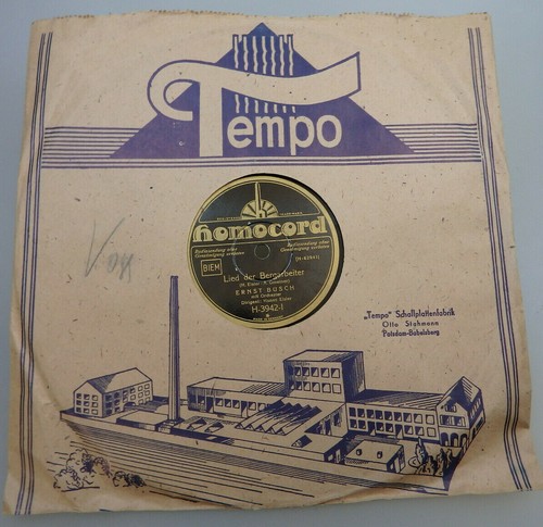 Ernst Busch – Lied Der Bergarbeiter / Lied Der Arbeitslosen 1931 (78536) - Picture 1 of 4