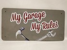 My Garage My Tools - License Plate Design Tin Sign VGC Fast  Shipping 12"x6"