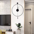 Minimalist Wall Clock Round Home Clock Silent Large Modern Art Decor Home 23.6''
