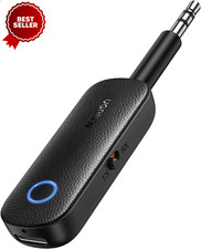 Bluetooth 5.0 Transmitter Receiver 2 in 1 Wireless Aux Adapter Bendable 3.5Mm Ja