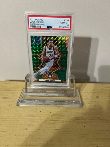 Luka Doncic 2021-22 Panini - Pallacanestro Mosaico Verde #282 Prizm -PSA 10 Lowpop - Foto 6 di 6