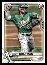 2021 Bowman #37 Matt Chapman   Oakland Athletics