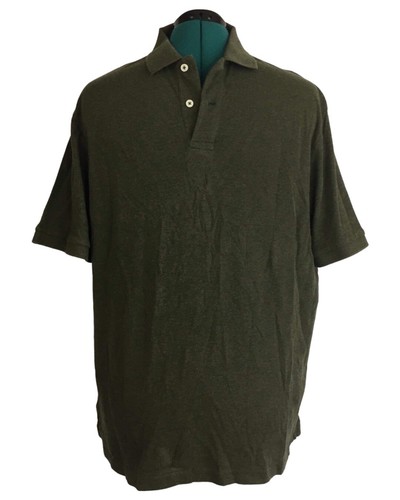 Cremieux Classics Men's Supima Cotton Shirt Sleeve Polo Sport Shirt Size L Green - Picture 1 of 5