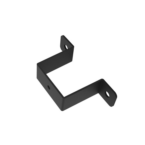 4Pcs 2x2" Square Tube Strap Clamp, Black Deck Fence Post Tie Bracket, U-Shape... - Picture 3 of 7