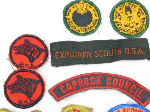 VTG 1940's BSA BOY SCOUT DETROIT EXPLORER STAMPS MERIT BADGE CAMP PATCHES LOT 19 - Picture 6 of 12