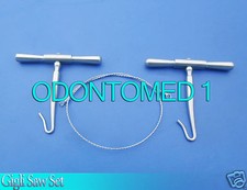 Gigli Saw 12" Wire & 2 Handles Veterinary Orthopedic Instruments