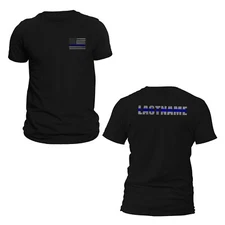 Custom Last Name Police Thin Blue Line Shirt
