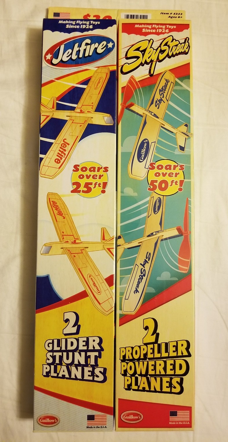 LOTTO Di 6 Guillow'S Jetfire BALSA Divertente Giocattolo Volanti