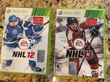NHL 12 And NHL 13 (Microsoft Xbox 360). 2 Game Lot. Digital manuals. 