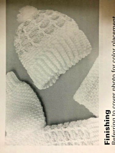 Adorable Rainbow Wear Baby Crochet Pattern Book Afghan Sweatrer Cardigan 3 6 9mo - Picture 10 of 11