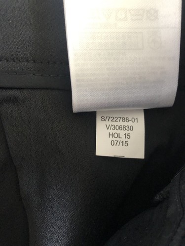 New Banana Republic Wide Leg Pleated Black Crepe Side Zip Polyester Pants Size 4 - Picture 13 of 17