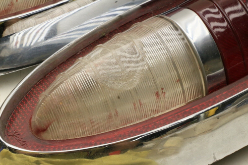 PAIR of 1954 Chevrolet Blue Light Tail Light Backup LIght Assemblies Guide XI-54 - Picture 11 of 18
