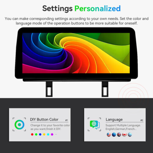 12.3'' Screen Android 14 WIFI Stereo DAB+ Navi für BMW 1 Series E81 E82 E87 E88 - Bild 8 von 16