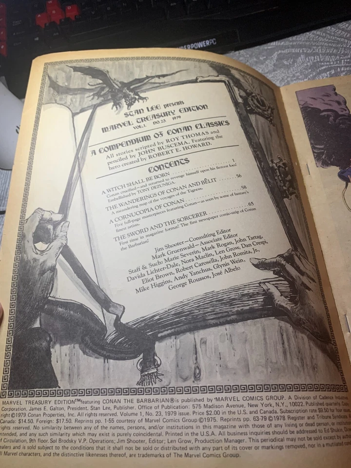 Conan el Bárbaro 1979 edición Marvel Treasury arte Buscema Foto 4 de 4